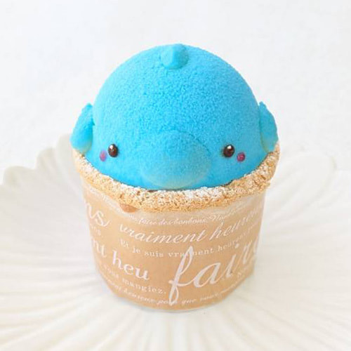 富士市ケーキ屋さんテテのイルカのカップケーキ