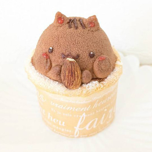 富士市かわいいケーキ屋さんテテのカップケーキ・りす