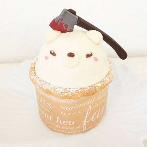 富士市かわいいケーキ屋さんテテ(tete)のカップケーキ・ハロウィン限定ゾンビしろくま