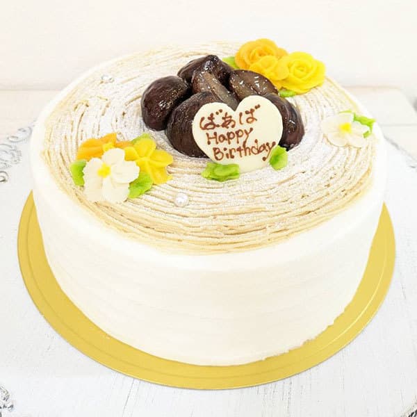 富士市かわいいケーキ屋さんテテのホールケーキ・モンブランケーキ