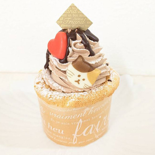 富士市かわいいケーキ屋テテのカップケーキ・ショコラ