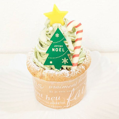 富士市かわいいケーキ屋さんテテ(tete)のカップケーキ・抹茶クリーム