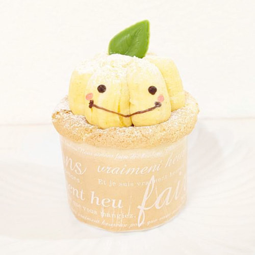 富士市かわいいケーキ屋さんテテ(tete)のカップケーキ・かぼちゃクリーム