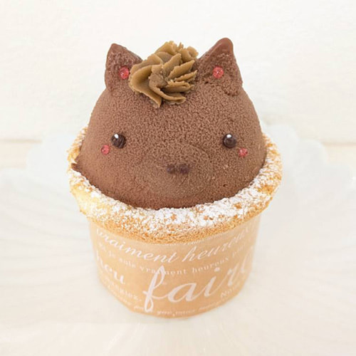 富士市かわいいケーキ屋さんテテのカップケーキ・ミルクチョコ馬