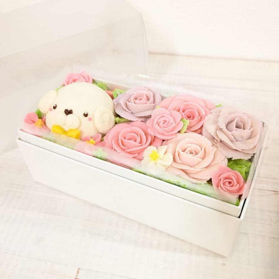 あんフラワーケーキ